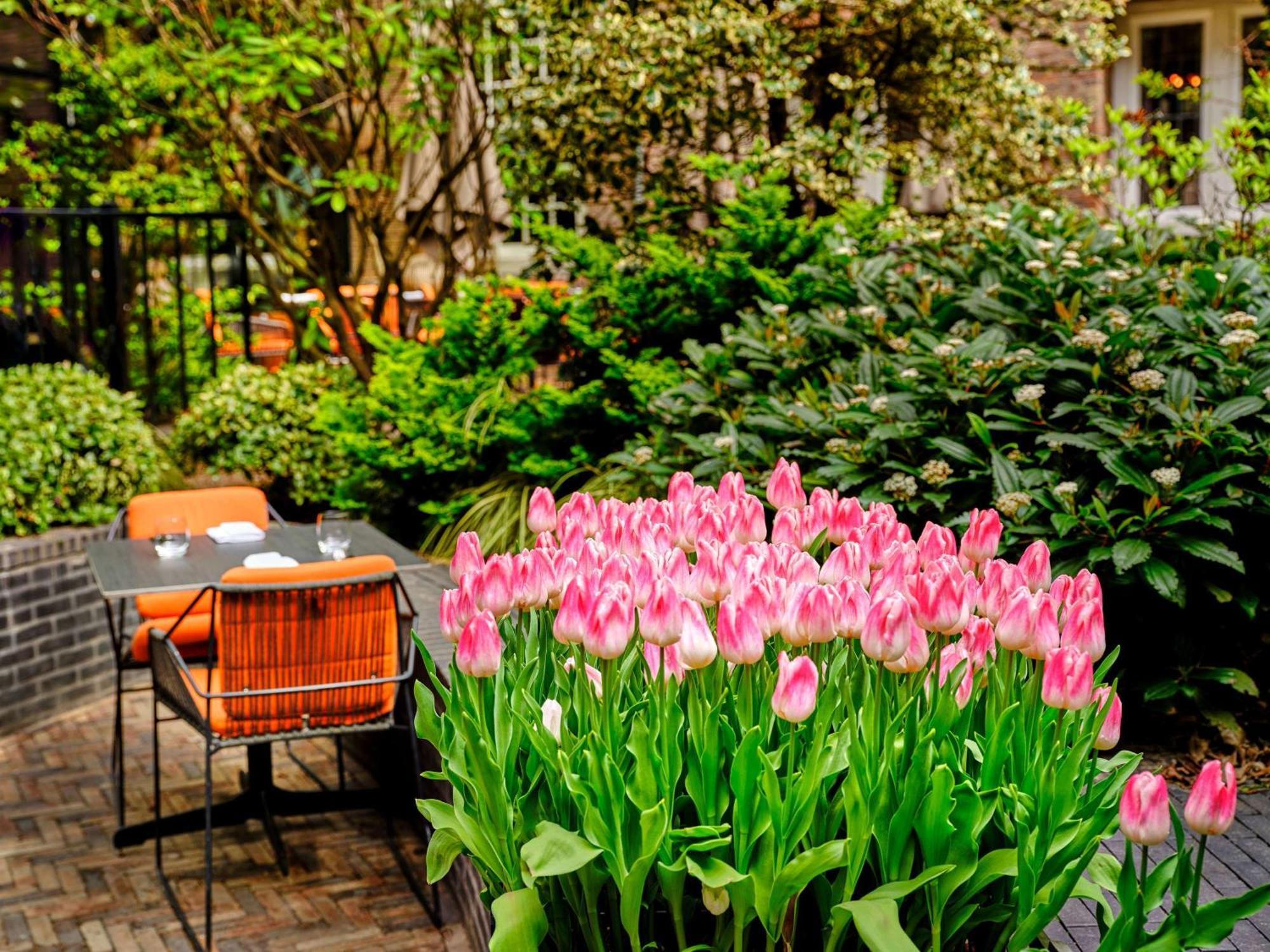 소피텔 레전드 그랜드 암스테르담 호텔 외부 사진 Tulips in a garden